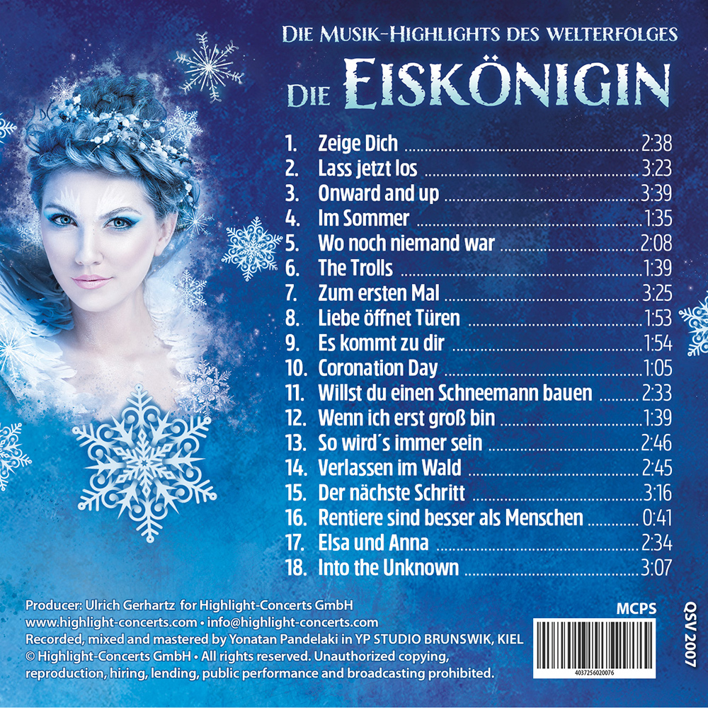 CD Die Eiskönigin_back