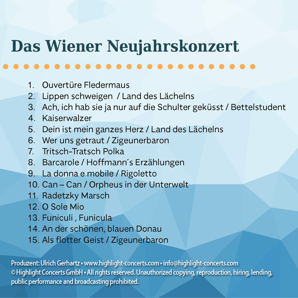 CD Das Wiener Neujahrskonzert_back